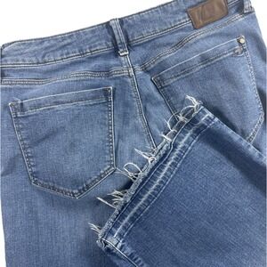 Mavi Jeans Daria Mid-Rise Gaucho Women's 30‎ Medium Wash Stretch Frayed Hem